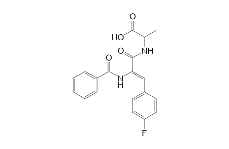 2-[[(Z)-2-benzamido-3-(4-fluorophenyl)-1-oxoprop-2-enyl]amino]propanoic acid