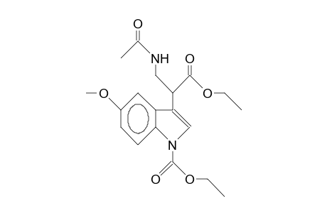 3-Acetylamino-2-(1-ethoxycarbonyl-5-methoxy-indol-3-yl)-propanoic acid, ethyl ester