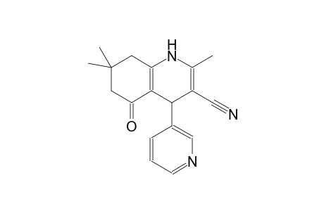 3-quinolinecarbonitrile, 1,4,5,6,7,8-hexahydro-2,7,7-trimethyl-5-oxo-4-(3-pyridinyl)-