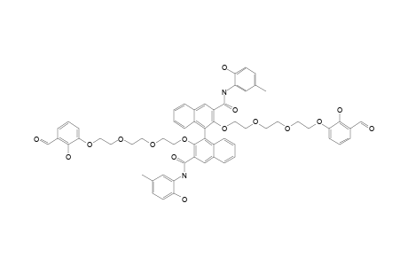 2,2'-BIS-[2-[2-[2-(3-FORMYL-2-HYDROXYPHENOXY)-ETHOXY]-ETHOXY]-ETHOXY]-N,N'-BIS-(2-HYDROXY-5-METHYLPHENYL)-[1,1'-BINAPHTHALENE]-3,3'-DICARBOXAMIDE