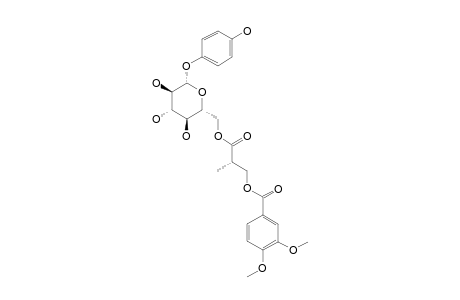6'-O-[(2R)-METHYL-3-VERATROYLOXY-PROPANOYL]-ARBUTIN