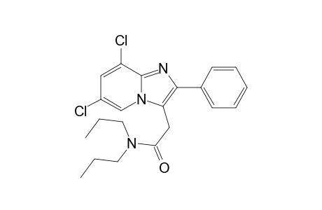 N,N-Di-n-propyl-2-(phenyl)-6,8-dichloroimidazo[1,2-a]pyridin-3-yl)acetamide