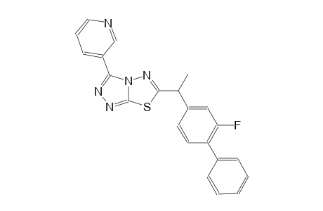 [1,2,4]triazolo[3,4-b][1,3,4]thiadiazole, 6-[1-(2-fluoro[1,1'-biphenyl]-4-yl)ethyl]-3-(3-pyridinyl)-