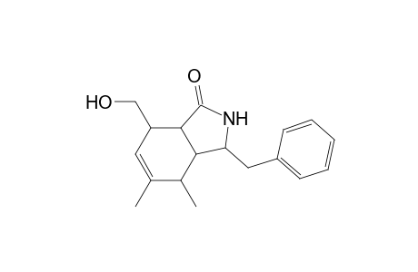 1H-Isoindol-1-one, 2,3,3a,4,7,7a-hexahydro-7-(hydroxymethyl)-4,5-dimethyl-3-(phenylmethyl)-