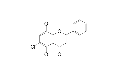 6-chloro-5,8-dihydroxy-2-phenyl-chromone