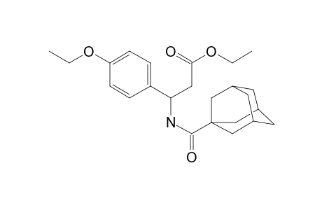 Propionic acid, 3-[(adamantane-1-carbonyl)amino]-3-(4-ethoxyphenyl)-, ethyl ester