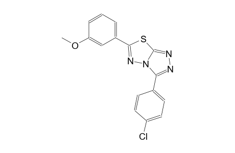 3-(4-chlorophenyl)-6-(3-methoxyphenyl)[1,2,4]triazolo[3,4-b][1,3,4]thiadiazole