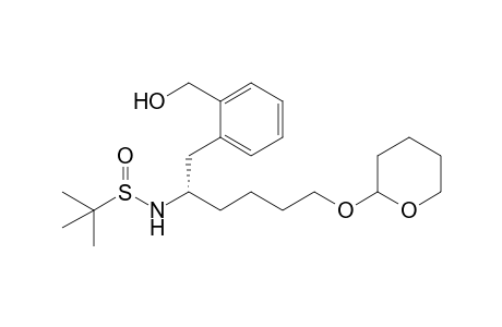 (2S,RS)-N-(tert-Butylsulfinyl)-1-[2-(hydroxymethyl)phenyl]-6-(tetrahydro-2H-pyran-2-yloxy)hexan-2-amine