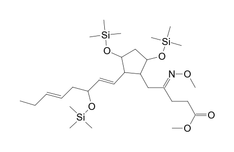 4-(methoxyimino)-5-(2-(3-(trimethylsiloxy)-1,5-octadienyl)-3,5-di(trimethylsiloxy)cyclopentyl)pentanoic acid methyl ester
