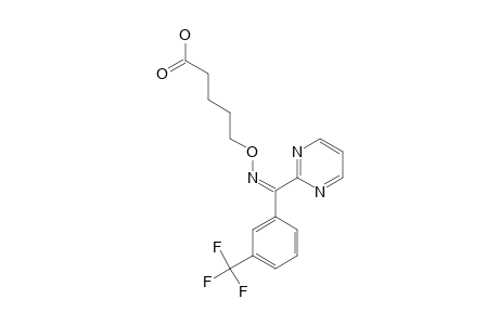 5-[[pyrimidin-2-yl-[3-(trifluoromethyl)phenyl]methylene]amino]oxyvaleric acid