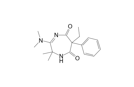 1H-1,4-Diazepine-5,7(2H,6H)-dione, 3-(dimethylamino)-6-ethyl-2,2-dimethyl-6-phenyl-