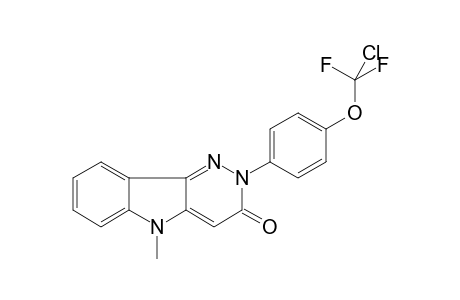 2-{4-[chloro(difluoro)methoxy]phenyl}-5-methyl-2,5-dihydro-3H-pyridazino[4,3-b]indol-3-one