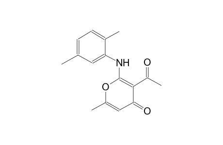 3-acetyl-2-(2,5-dimethylanilino)-6-methyl-4H-pyran-4-one