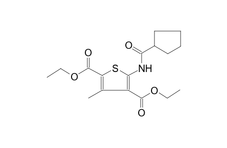 5-(Cyclopentanecarbonyl-amino)-3-methyl-thiophene-2,4-dicarboxylic acid diethyl ester