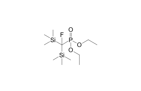 Diethyl 1-fluoro-1,1-bis(trimethylsilyl)methylphosphonate