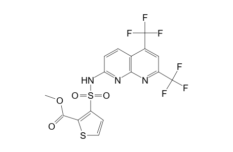 2-Thiophenecarboxylic acid, 3-[[[5,7-bis(trifluoromethyl)-1,8-naphthyridin-2-yl]amino]sulfonyl]-, methyl ester