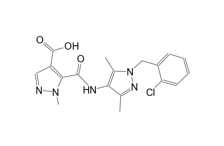 1H-pyrazole-4-carboxylic acid, 5-[[[1-[(2-chlorophenyl)methyl]-3,5-dimethyl-1H-pyrazol-4-yl]amino]carbonyl]-1-methyl-