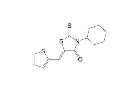 (5Z)-3-cyclohexyl-5-(2-thienylmethylene)-2-thioxo-1,3-thiazolidin-4-one