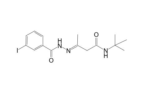 (3E)-N-(tert-Butyl)-3-[(3-iodobenzoyl)hydrazono]butanamide