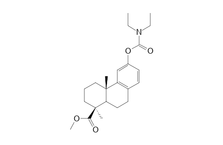 Methyl 12-N,N-diethylcarbamoyloxypodocarpa-8,11,13-trien-19-oate