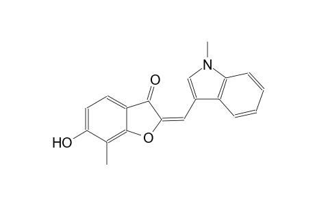 3(2H)-benzofuranone, 6-hydroxy-7-methyl-2-[(1-methyl-1H-indol-3-yl)methylene]-, (2E)-