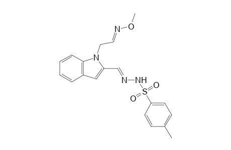 1-(2'-methoxyiminoethyl)indole-2-carbaldehyde-tosylhydrazone