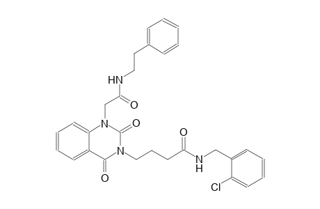 N-(2-chlorobenzyl)-4-(2,4-dioxo-1-{2-oxo-2-[(2-phenylethyl)amino]ethyl}-1,4-dihydro-3(2H)-quinazolinyl)butanamide