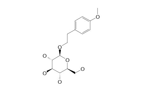 VIRIDOSIDE;2-(4-METHOXYPHENYL)-ETHYL-BETA-D-GLUCOPYRANOSIDE