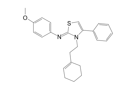 4-Thiazolin-2-imine, 3-(2-cyclohexenylethyl)-2-(4-methoxyphenyl)-4-phenyl-