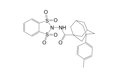 tricyclo[3.3.1.1~3,7~]decane-1-carboxamide, 3-(4-methylphenyl)-N-(1,1,3,3-tetraoxido-1,3,2-benzodithiazol-2-yl)-