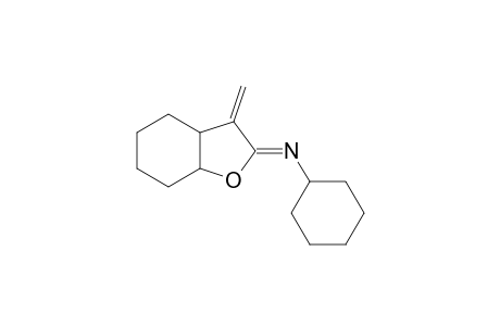 CYCLOHEXANAMINE, N-(HEXAHYDRO-3-METHYLENE-2(3H)-BENZOFURANYLIDENE)-, (2Z,3Aalpha,7Aalpha)-