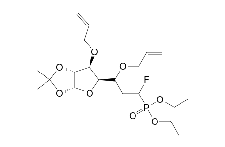 3,5-BIS-O-ALLYL-6-DEOXY-6-DIETHYL-(1'-FLUORO)-PHOSPHONOMETHYL-1,2-O-ISOPROPYLIDENE-ALPHA-D-GLUCOFURANOSIDE