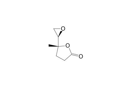 2(3H)-Furanone, dihydro-5-methyl-5-oxiranyl-, (R*,R*)-