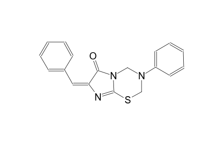 2H-imidazo[2,1-b][1,3,5]thiadiazin-6(7H)-one, 3,4-dihydro-3-phenyl-7-(phenylmethylene)-, (7E)-