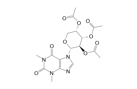 7-(2',3',4'-TRI-O-ACETYL-ALPHA-L-ARABINOPYRANOSYL)-THEOPHYLLINE