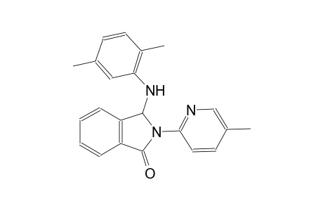 1H-isoindol-1-one, 3-[(2,5-dimethylphenyl)amino]-2,3-dihydro-2-(5-methyl-2-pyridinyl)-