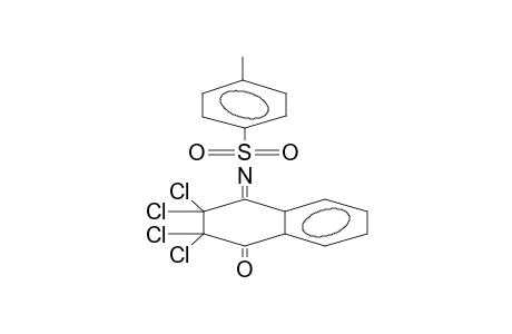 4-PARA-TOLUENESULPHONYLIMINO-2,2,3,3-TETRACHLORO-1,2,3,4-TETRAHYDRONAPHTHALEN-1-ONE
