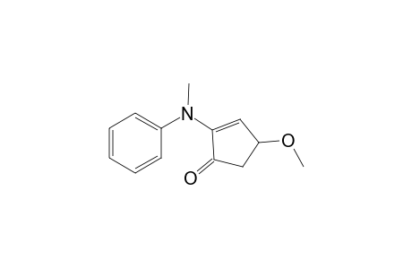 2-Cyclopenten-1-one, 4-methoxy-2-(methylphenylamino)-
