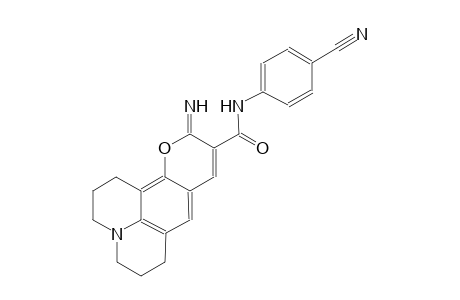 1H,5H,11H-[1]benzopyrano[6,7,8-ij]quinolizine-10-carboxamide, N-(4-cyanophenyl)-2,3,6,7-tetrahydro-11-imino-