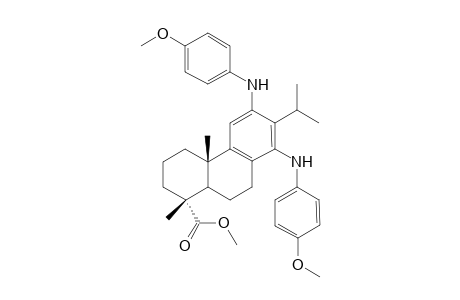 Methyl 12,14-bis[(p-methoxyphenyl)amino]-dehydroabietate