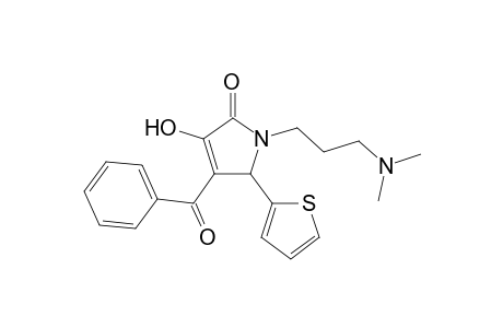 Pyrrol-2-one, 4-benzoyl-1-(3-dimethylaminopropyl)-3-hydroxy-5-thiophen-2-yl-1,5-dihydro-