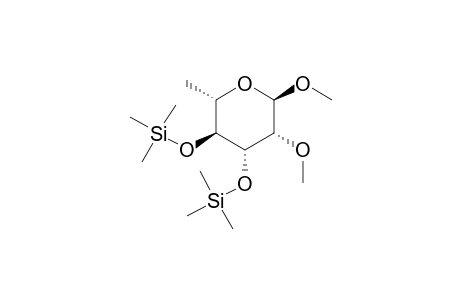 Methyl 2-O-methyl-pertrimethylsilyl-.alpha.-L-rhamnopyranoside