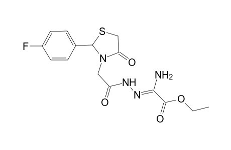 Ethyl 2-{2'-[2"-(p-fluorophenyl)-4''-oxothiazolidin-3''-yl]-acetylimino}-2-aminoacetate