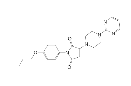 1-(4-butoxyphenyl)-3-[4-(2-pyrimidinyl)-1-piperazinyl]-2,5-pyrrolidinedione