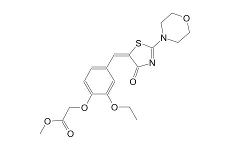 methyl {2-ethoxy-4-[(E)-(2-(4-morpholinyl)-4-oxo-1,3-thiazol-5(4H)-ylidene)methyl]phenoxy}acetate