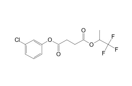 Succinic acid, 1,1,1-trifluoroprop-2-yl 3-chlorophenyl ester