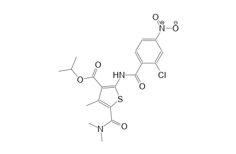 isopropyl 2-[(2-chloro-4-nitrobenzoyl)amino]-5-[(dimethylamino)carbonyl]-4-methyl-3-thiophenecarboxylate