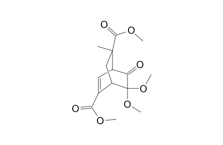 3,3-Dimethoxy-5,7-bis(methoxycarbonyl)-7-methylbicyclo[2.2.2]oct-5-en-2-one