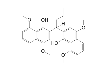 2-[1-(1-hydroxy-4,8-dimethoxy-2-naphthalenyl)butyl]-4,8-dimethoxy-1-naphthalenol