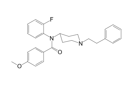N-(2-Fluorophenyl)-N-(1-(2-phenylethyl)piperidin-4-yl)-4-methoxybenzamide
